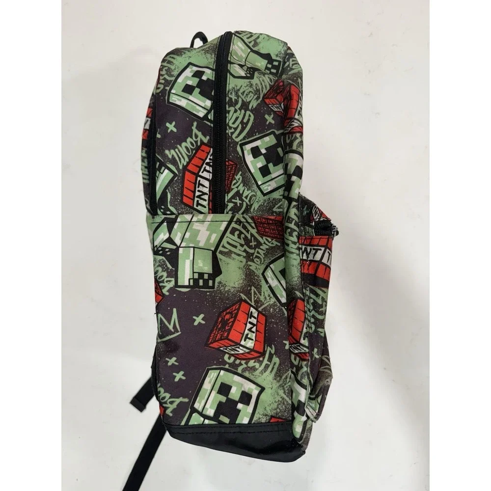 MINECRAFT Creeper‎ TNT Printed Kids Backpack 17